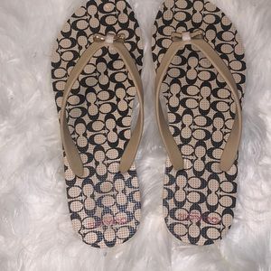 Coach flip flops